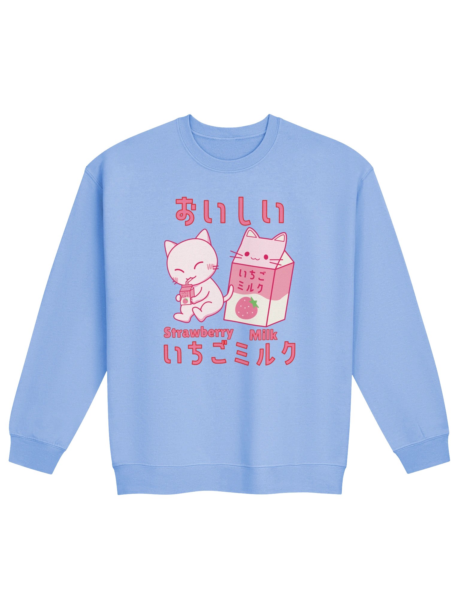 Strawberry Milk Cat - Unisex Adult Sweatshirt product image (1)