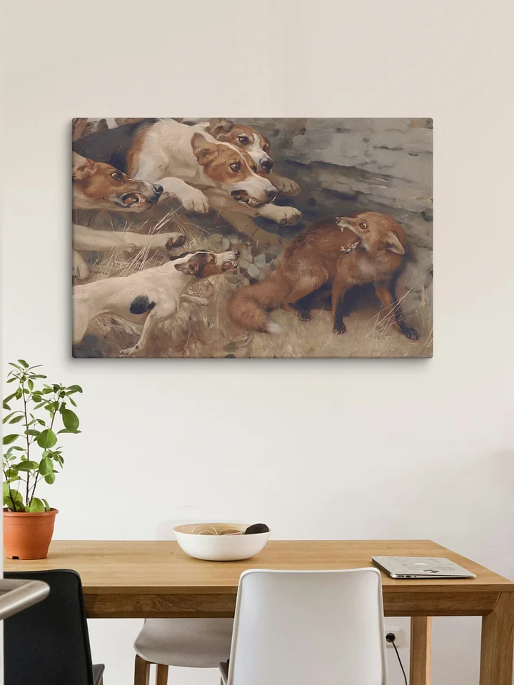 Antique English Fox Hunting Decor Canvas Print product image (31)