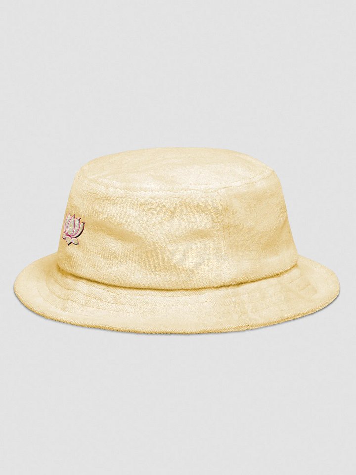 Golden Lotus Terry Cloth Bucket Hat product image (2)