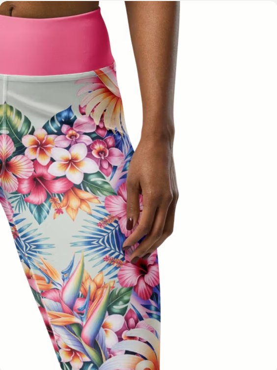 Hawaiian flora-yoga leggings product image (3)