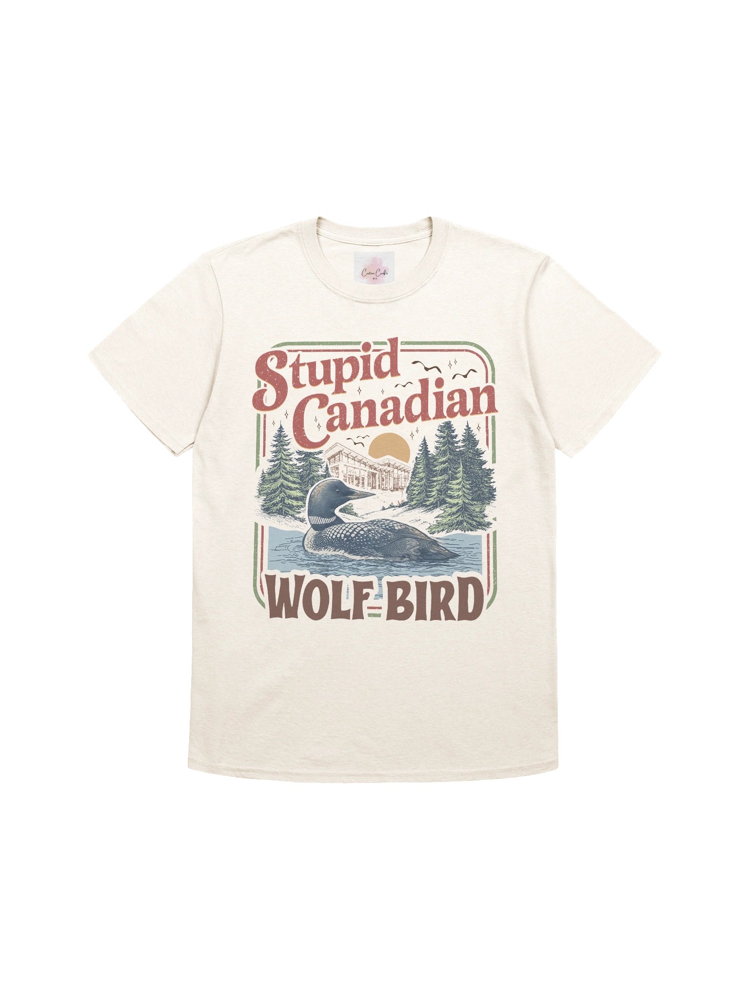 STUPID CANADIAN WOLF BIRD SHIRT product image (2)