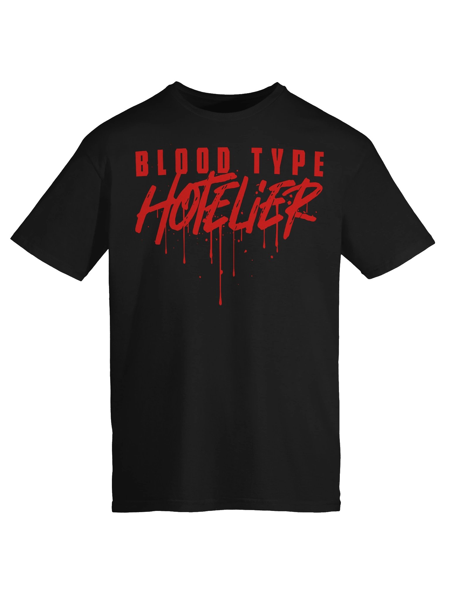 Hotel T- Shirt – Blood Type: Hotelier (Black) product image (6)
