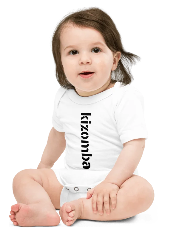 KIZOMBA - BABY SHORT SLEEVE - ONESIE - WHITE product image (1)