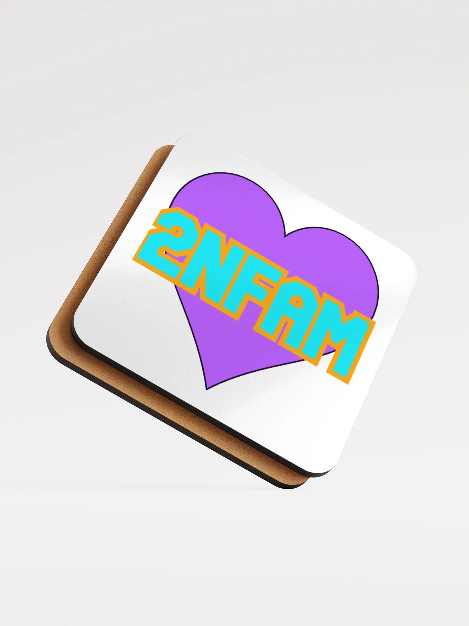 2NFAM Heart Coaster (White) product image (5)