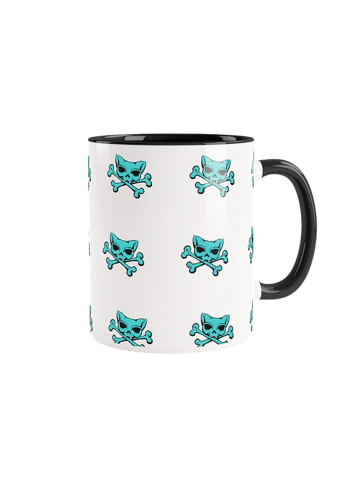 Turquoise Kat Skull Colorful Mug product image (3)