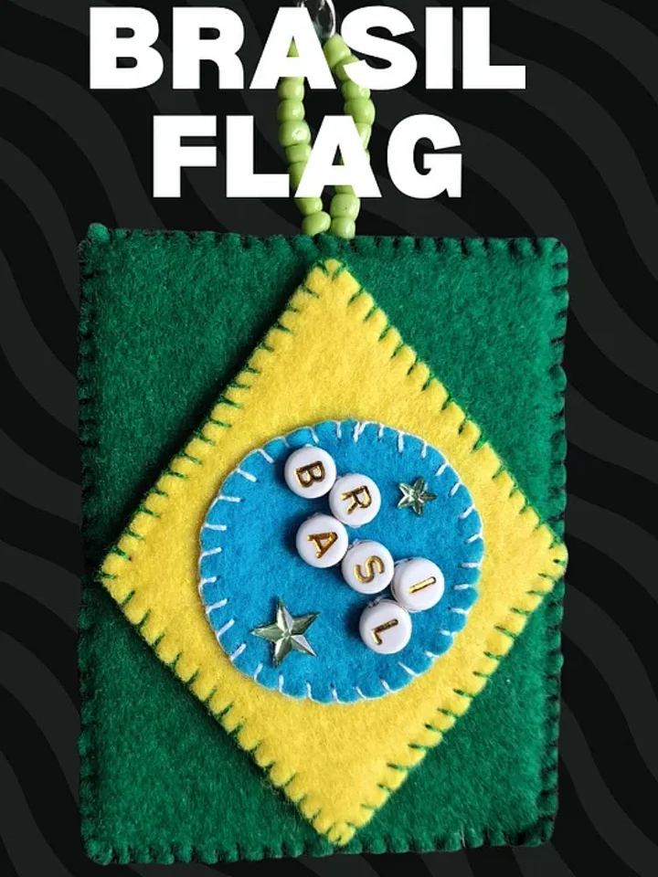 Brasil Flag 2D Keychain product image (1)