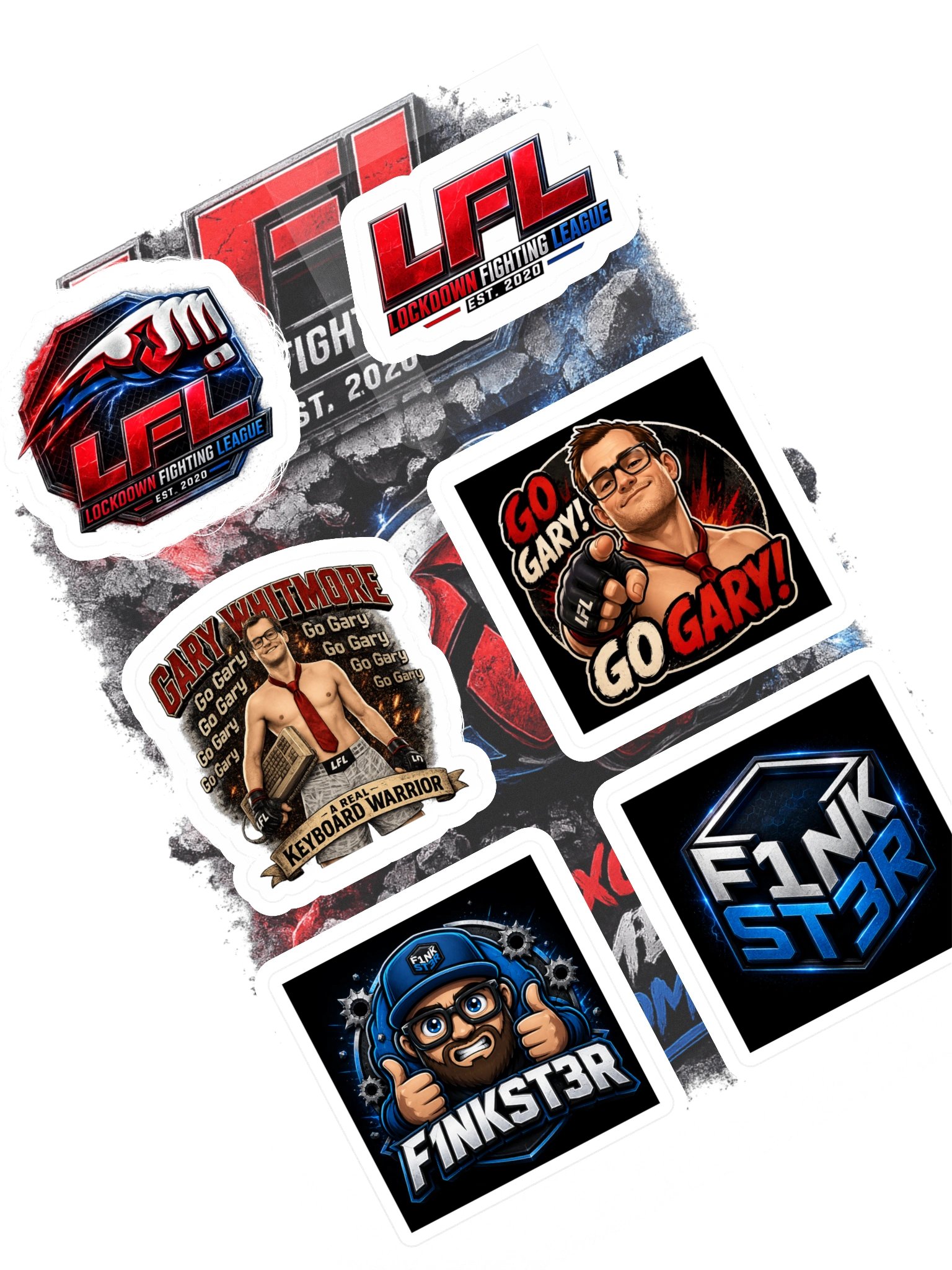 LFL & F1NKST3R Sticker Sheet product image (1)
