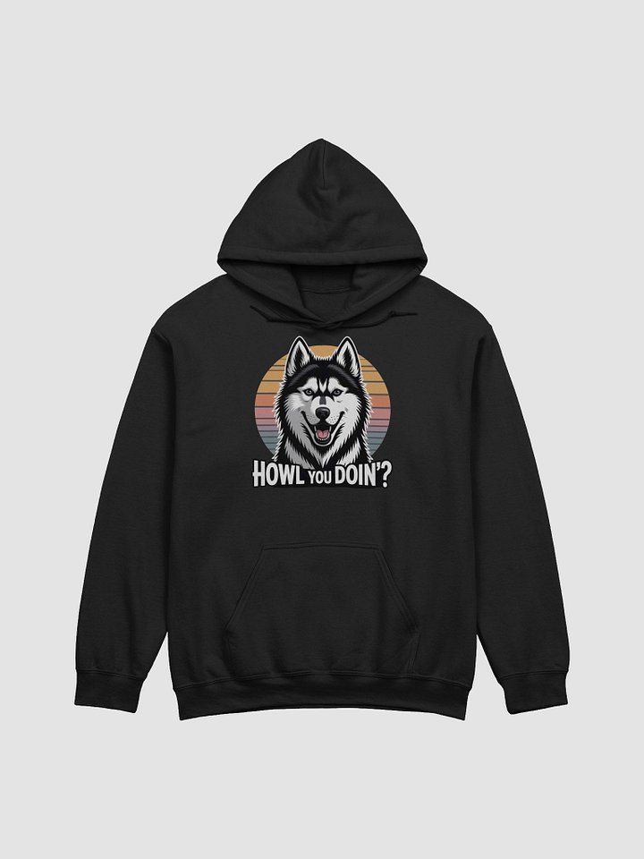 Retro Husky Howl Classic Hoodie product image (9)