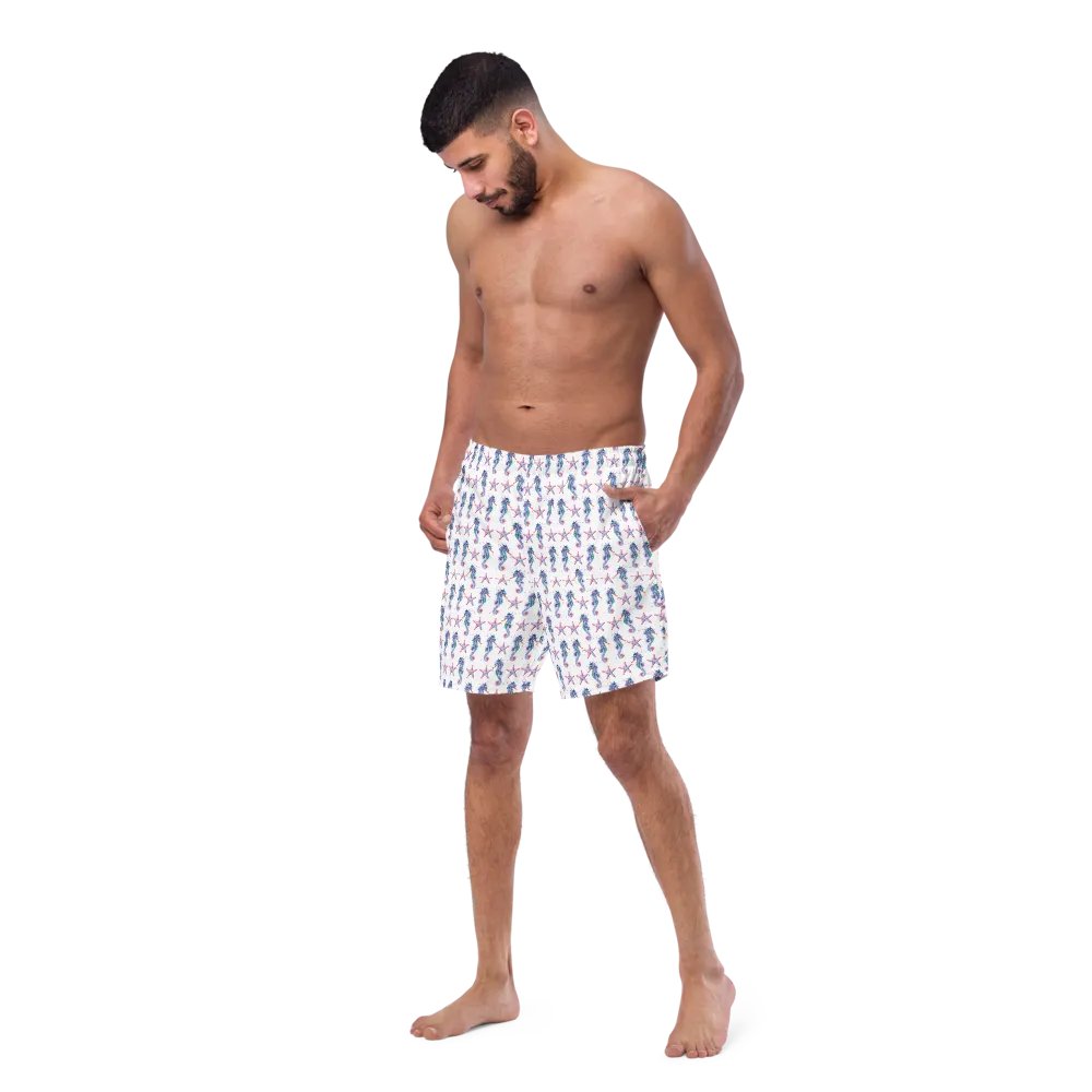 Seahorse And Starfish Swim Trunks product image (7)