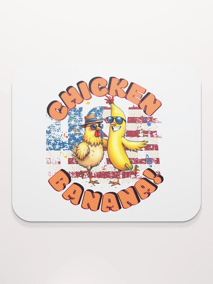 Chicken Banana USA Flag Funky Mouse Pad product image (2)