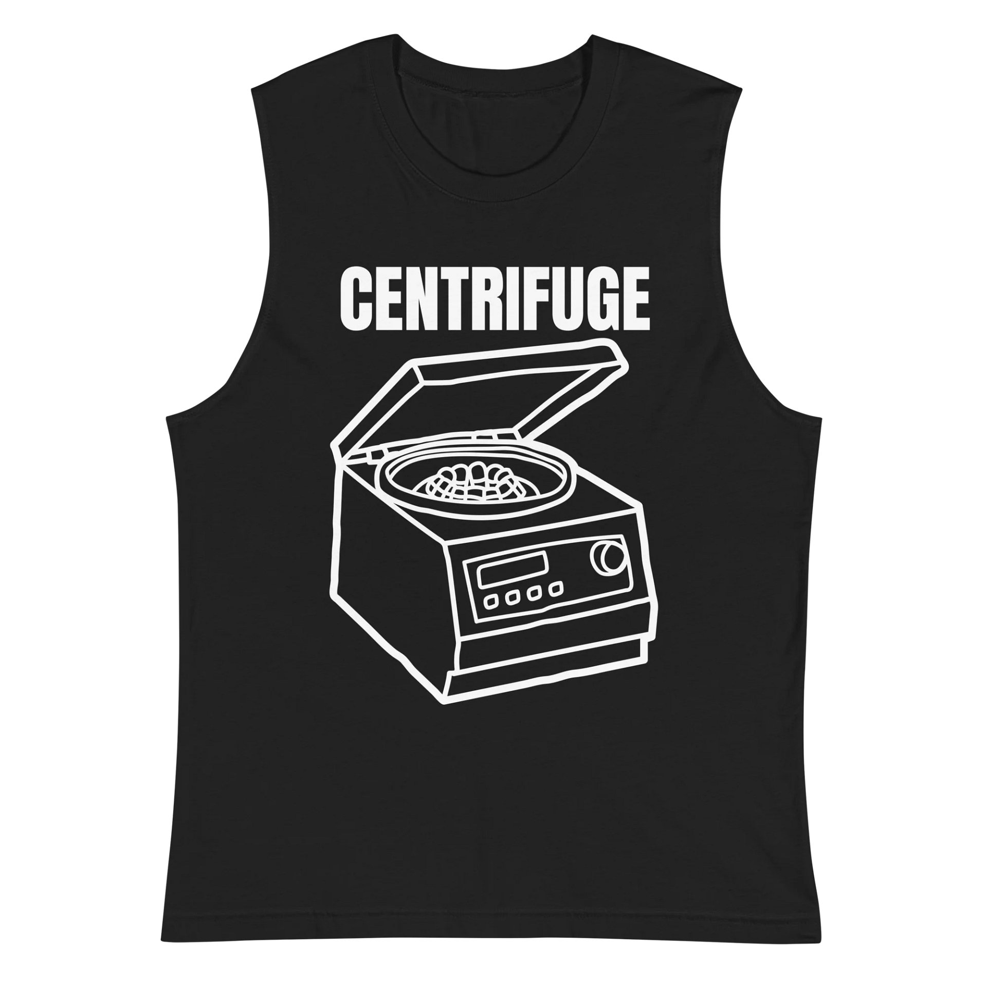 Vibrant Centrifuge Test Tube Spin Muscle Tank product image (2)