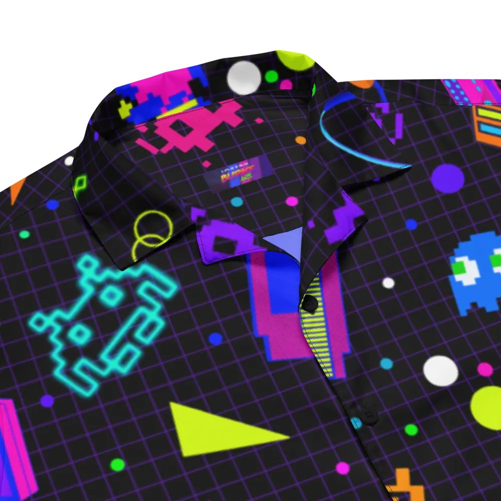 8-Bit Memories Short Sleeve Hawaiian Button up product image (3)