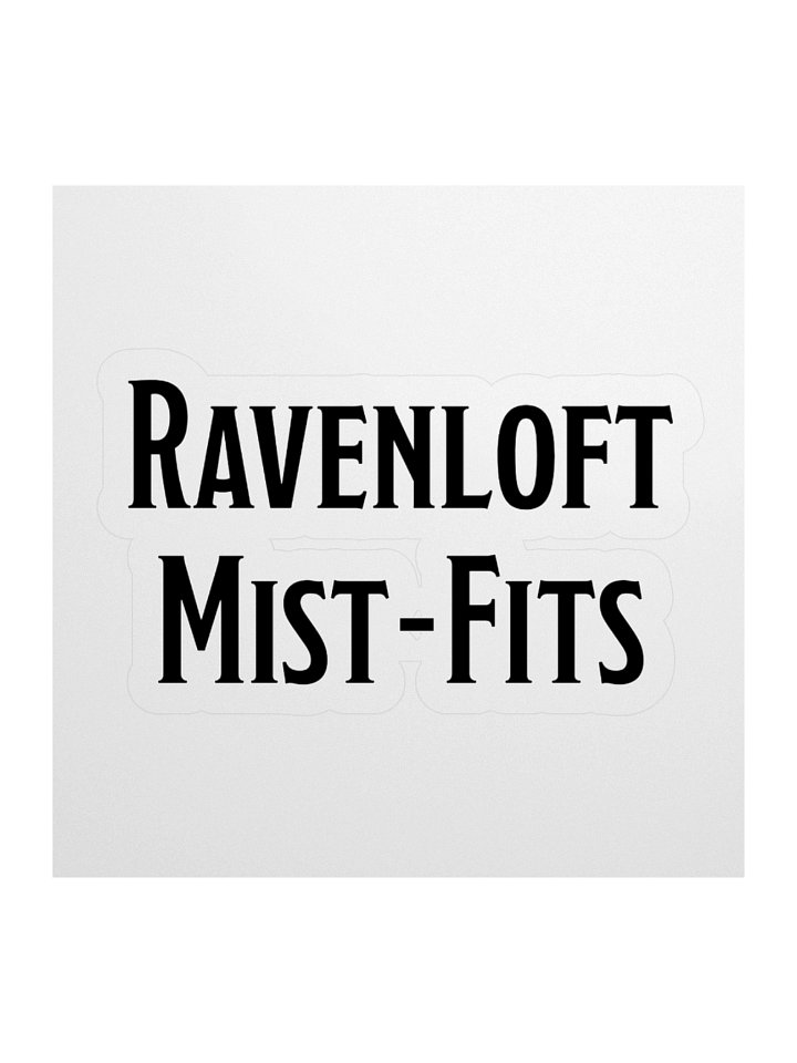 Ravenloft Mist-Fits Logo Sticker (Black) product image (1)