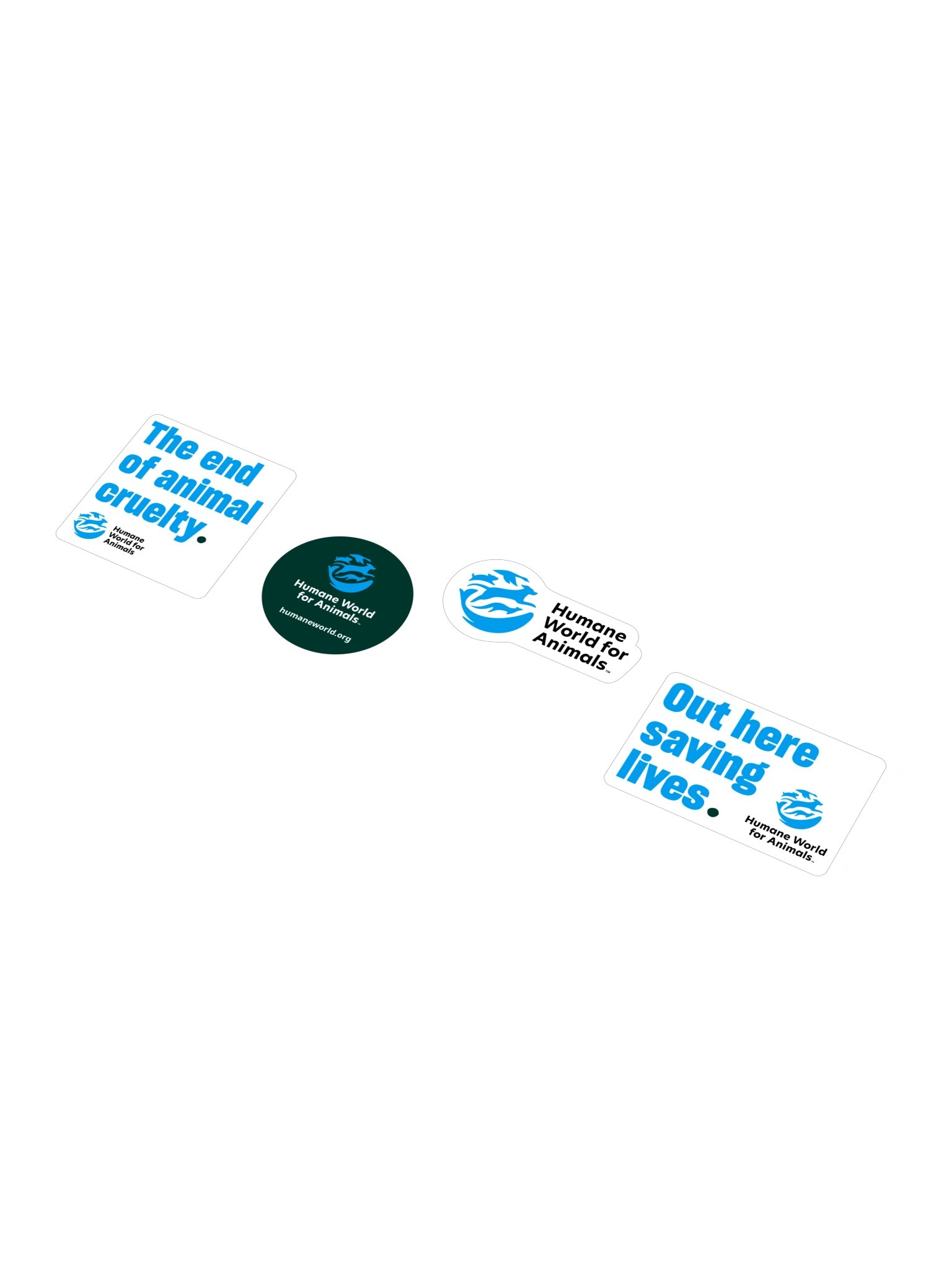 Humane World for Animals mission stickers – Set of 4 product image (6)