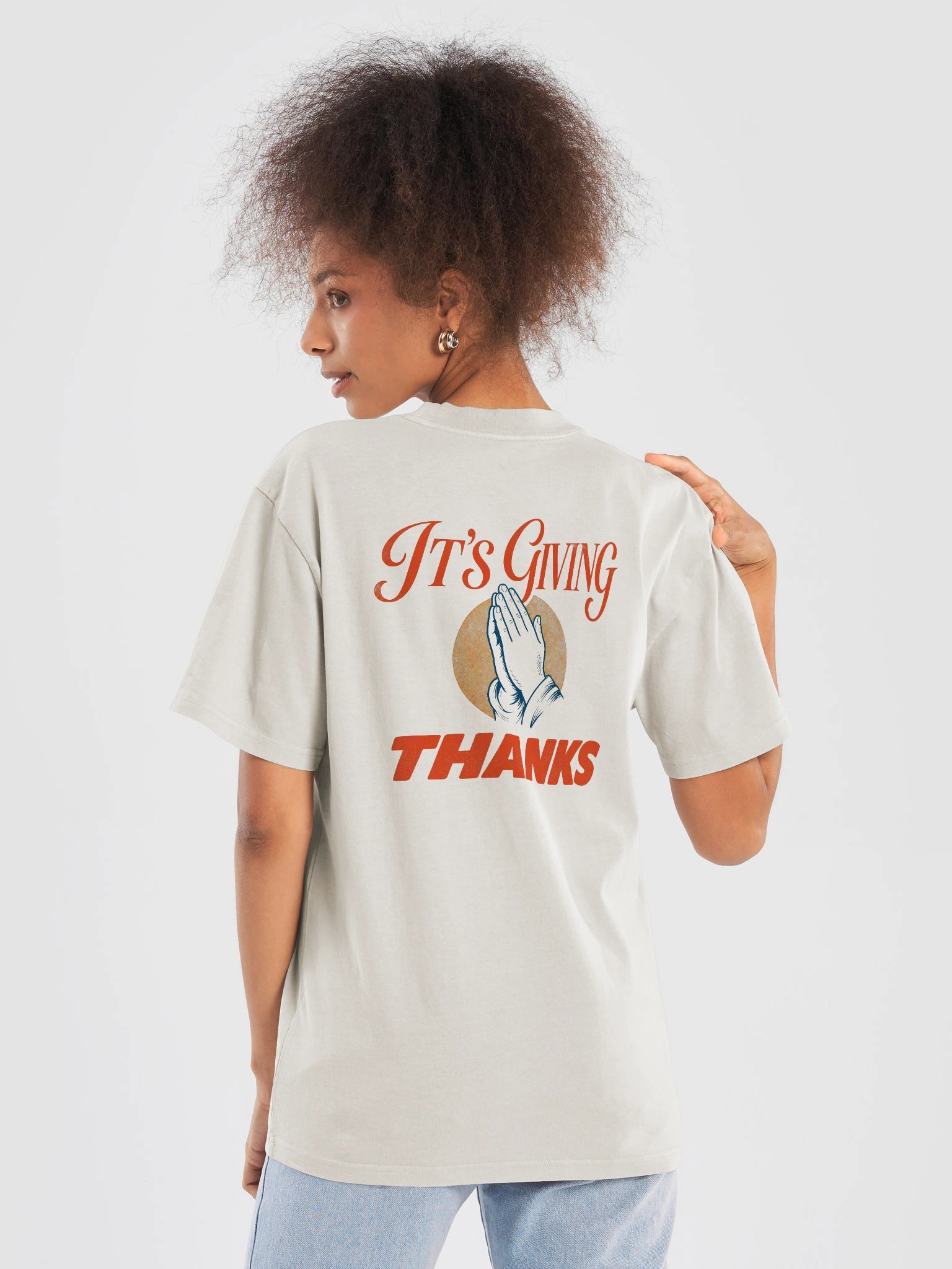 Giving Thanks Tee (Sand) product image (6)