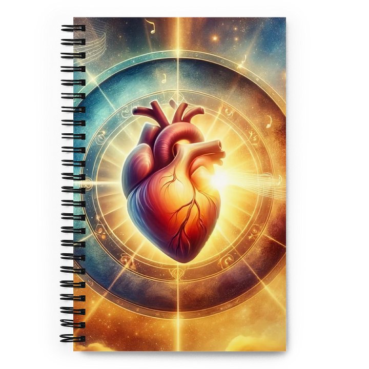 Celestial Heartbeat Spiral Notebook product image (1)
