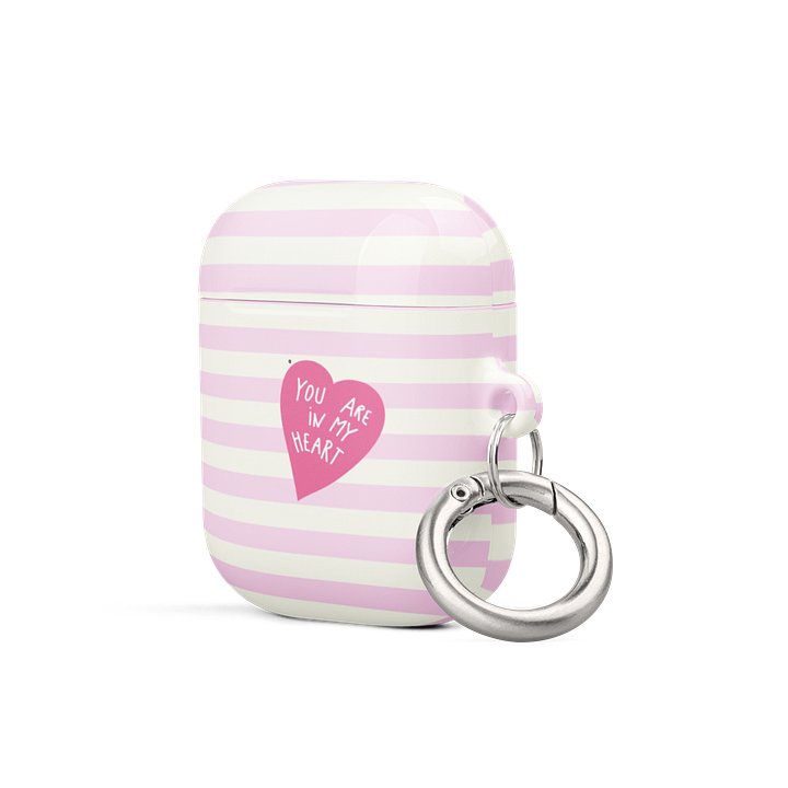Love Quote Pink Stripes AirPods® Case product image (6)