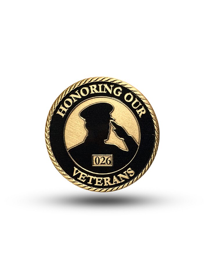 Charity Limited Edition Duty & Valor Challenge Coin Benefitting Wounded Warrior Project product image (2)