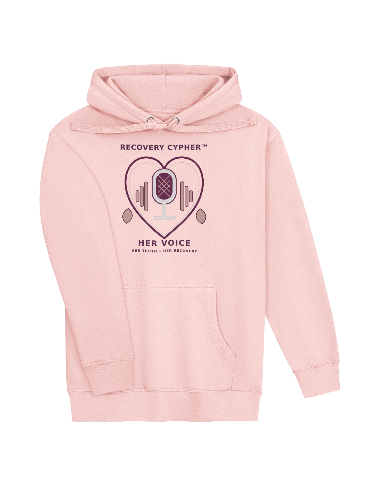 Recovery Cypher™ — Her Voice Premium Pink Hoodie product image (3)