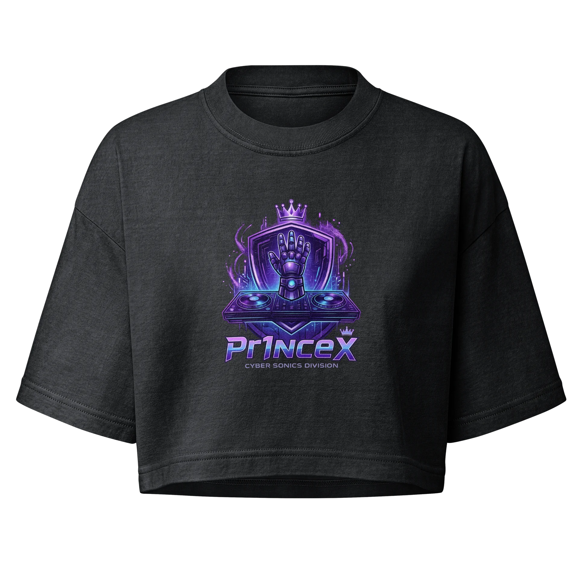 Pr1nceX Cyber Sonics Emblem Crop Tee product image (1)