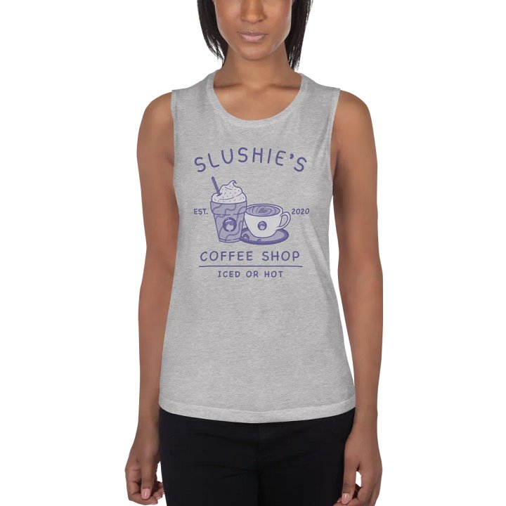 Slushie's Coffee Shop (Purple) | Women's Muscle Tank product image (2)