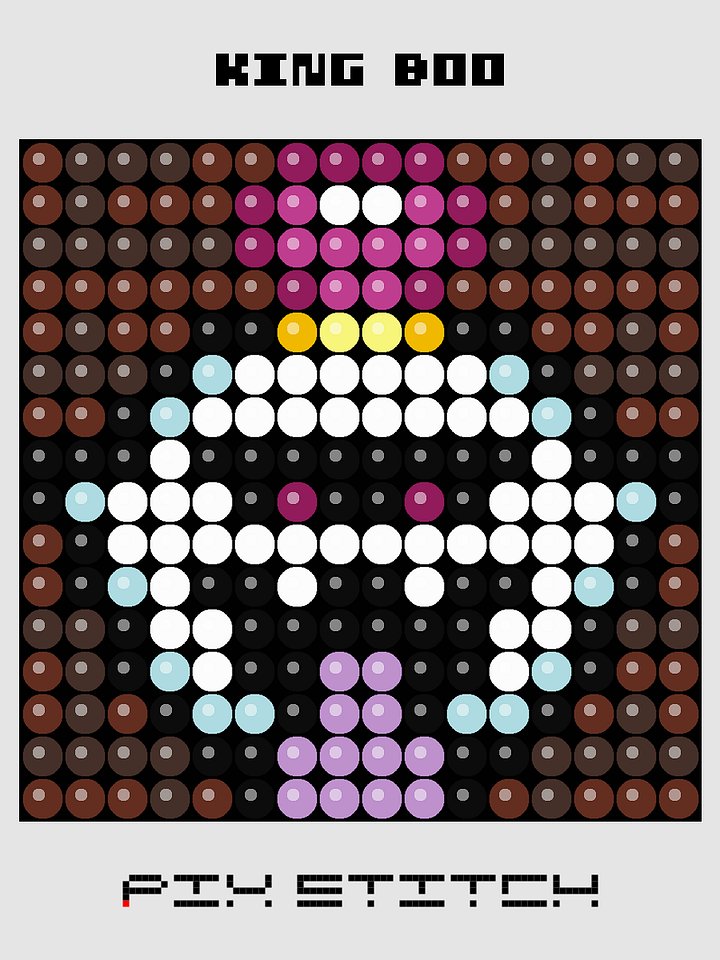 King Boo Pixel Art product image (1)