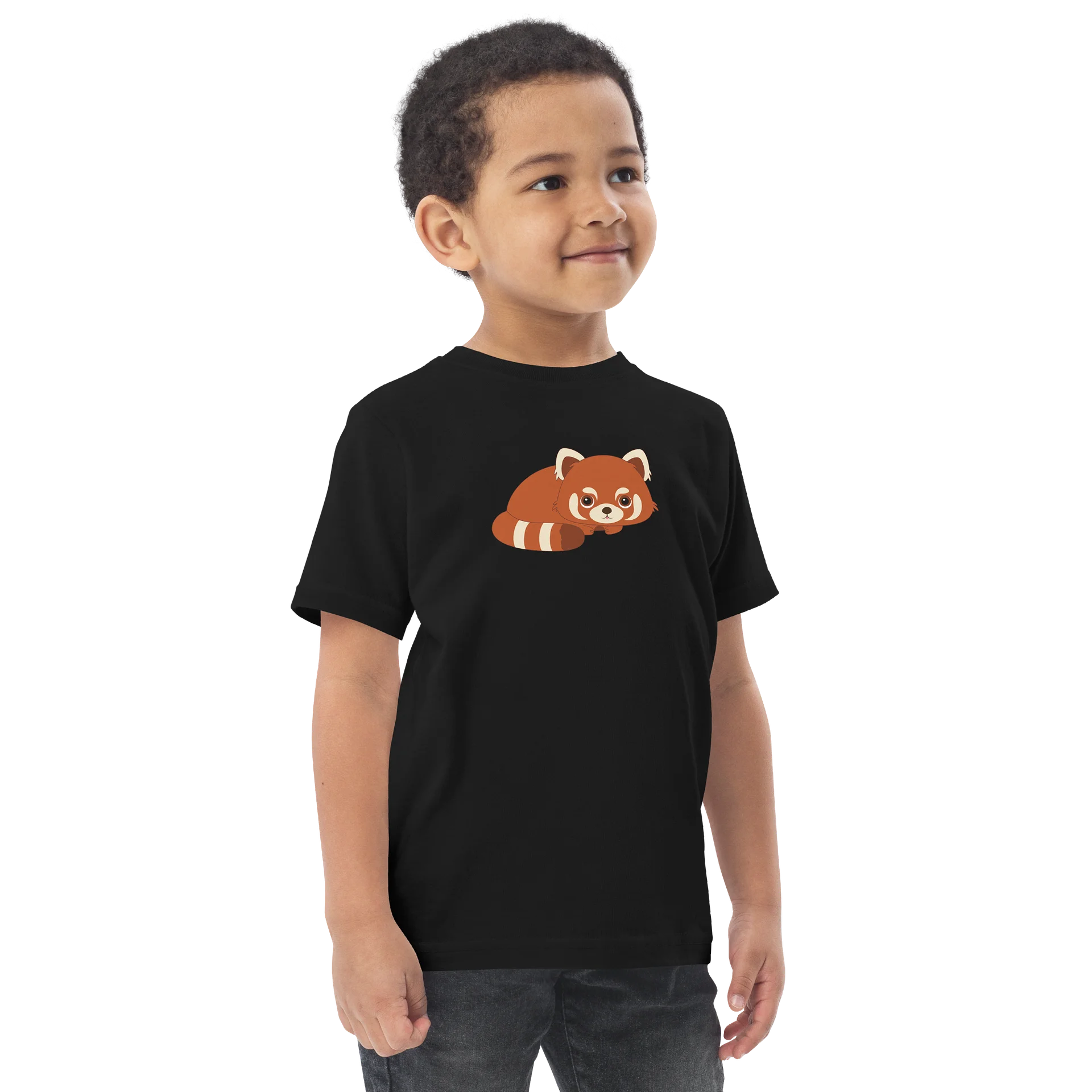 Woodland Animals Red Panda Toddler Jersey T-Shirt product image (2)