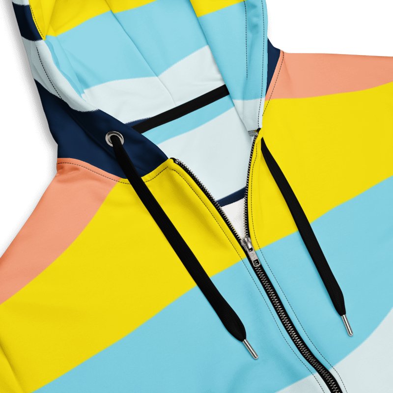 Abstract Wave Horizon Zip Hoodie product image (3)
