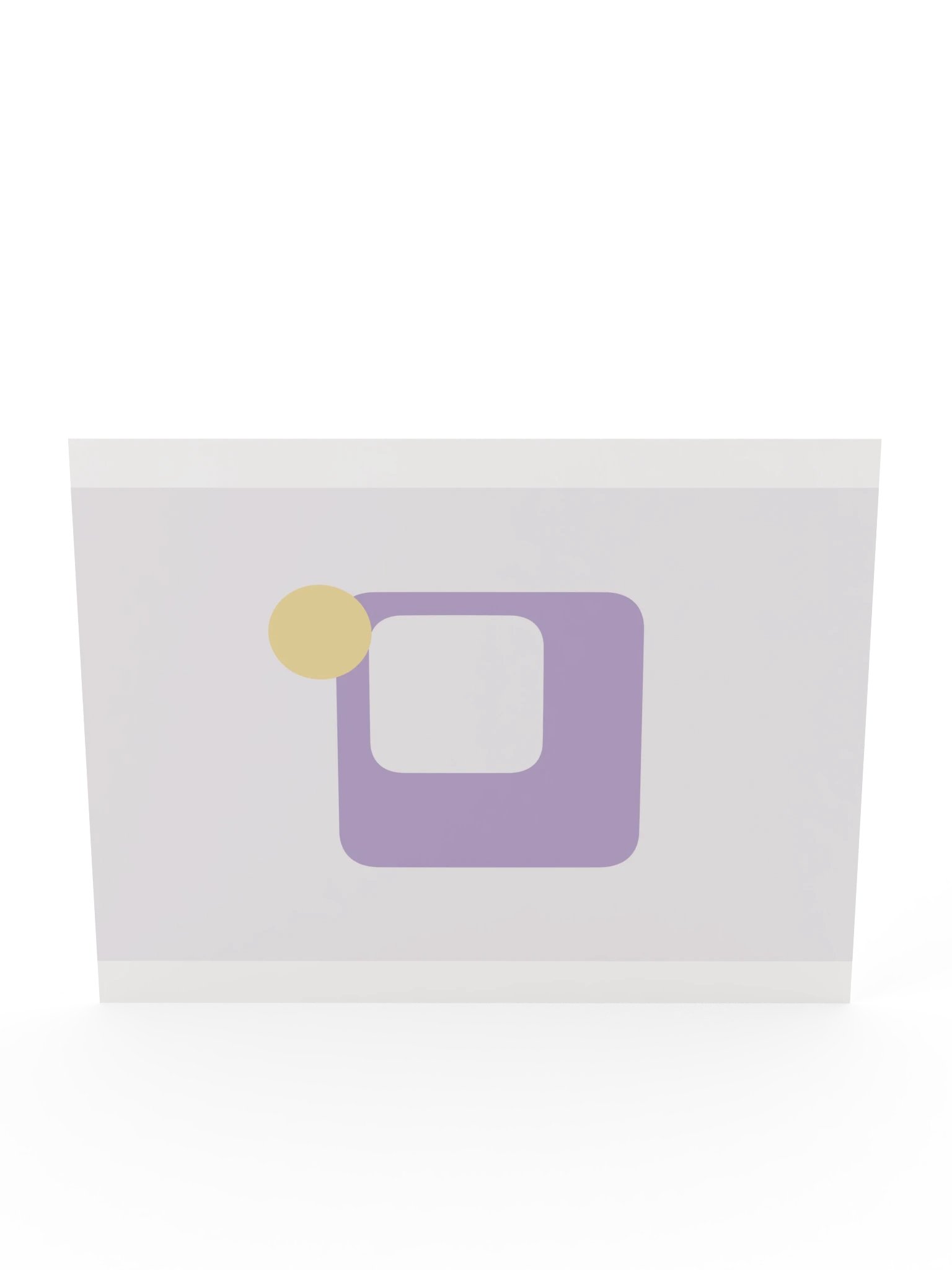 Lilac Mid Century Shape Print | Pastel Bathroom Wall Art product image (12)