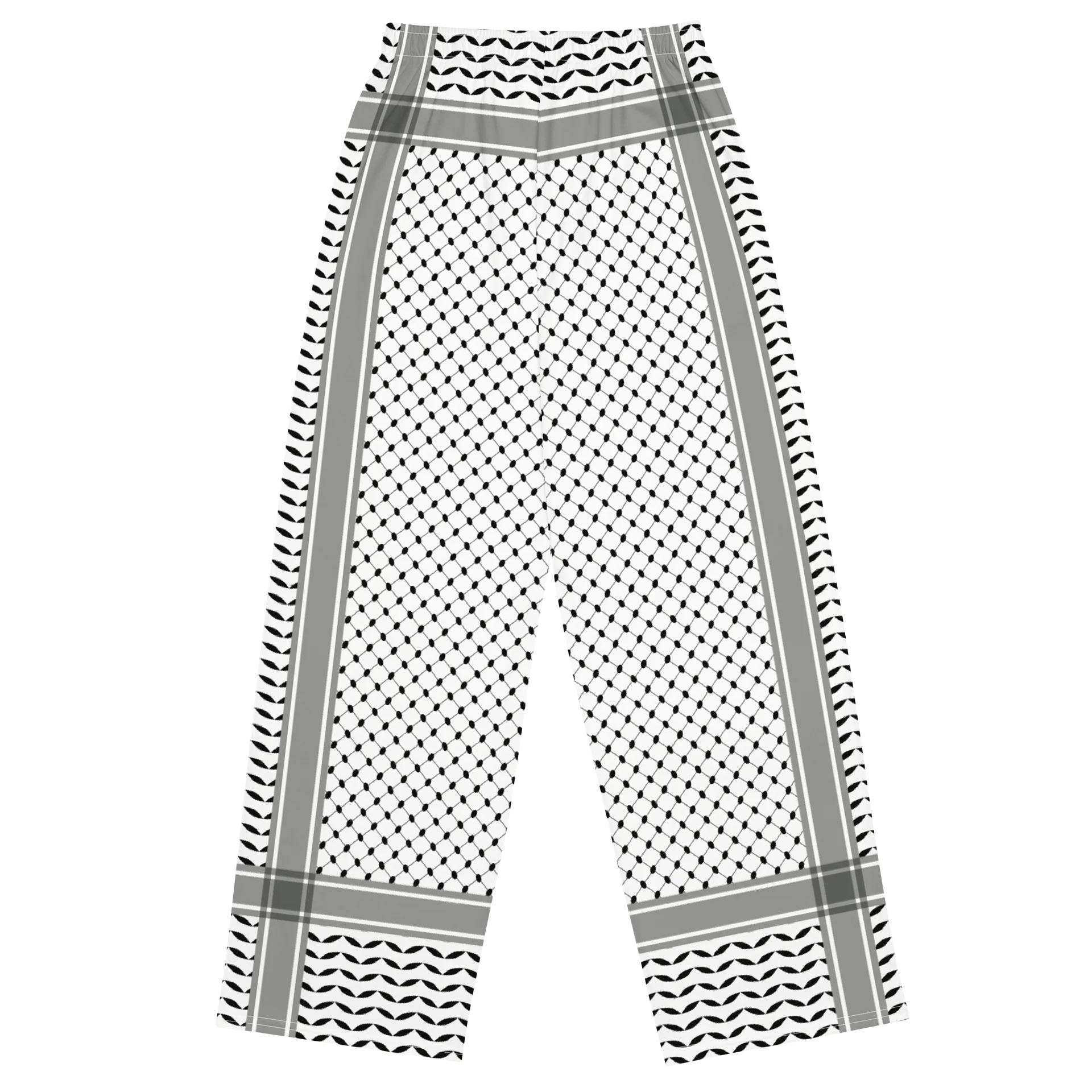 Keffiyeh Wide Leg Unisex Pants product image (2)