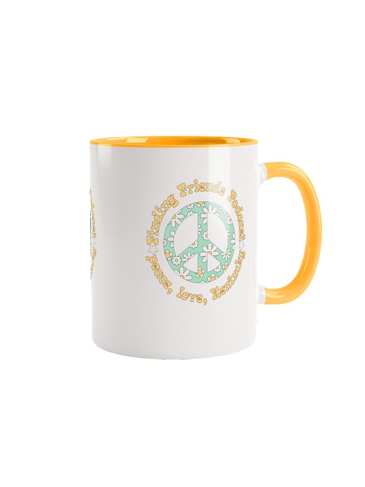 Retro Peace Floral Ceramic Mug product image (1)