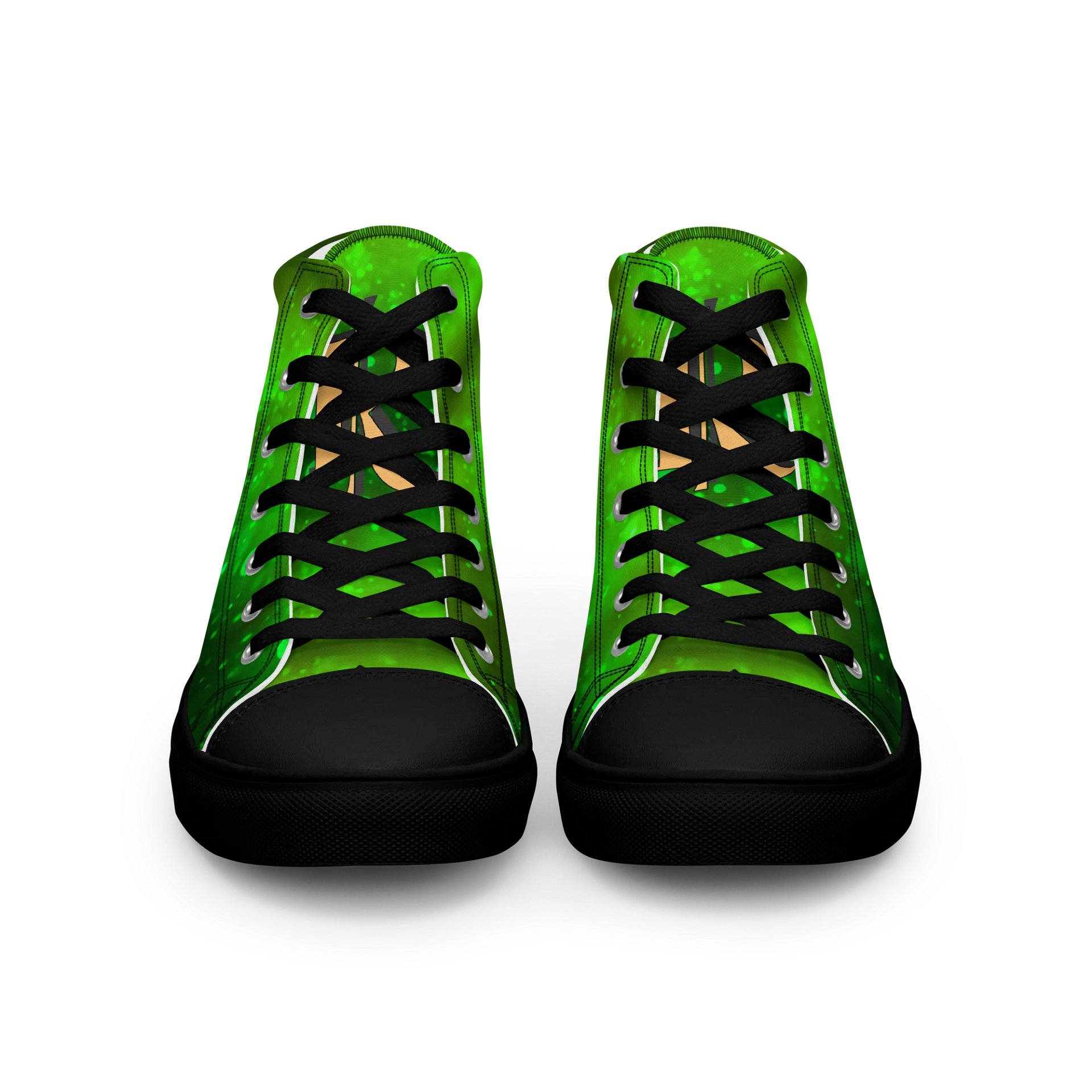 (Green CHIBI) K Women's High Top Canvas Shoes product image (3)