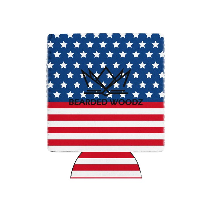 Coozie Can Cooler (Design: Bearded Woodz) Custom America product image (1)