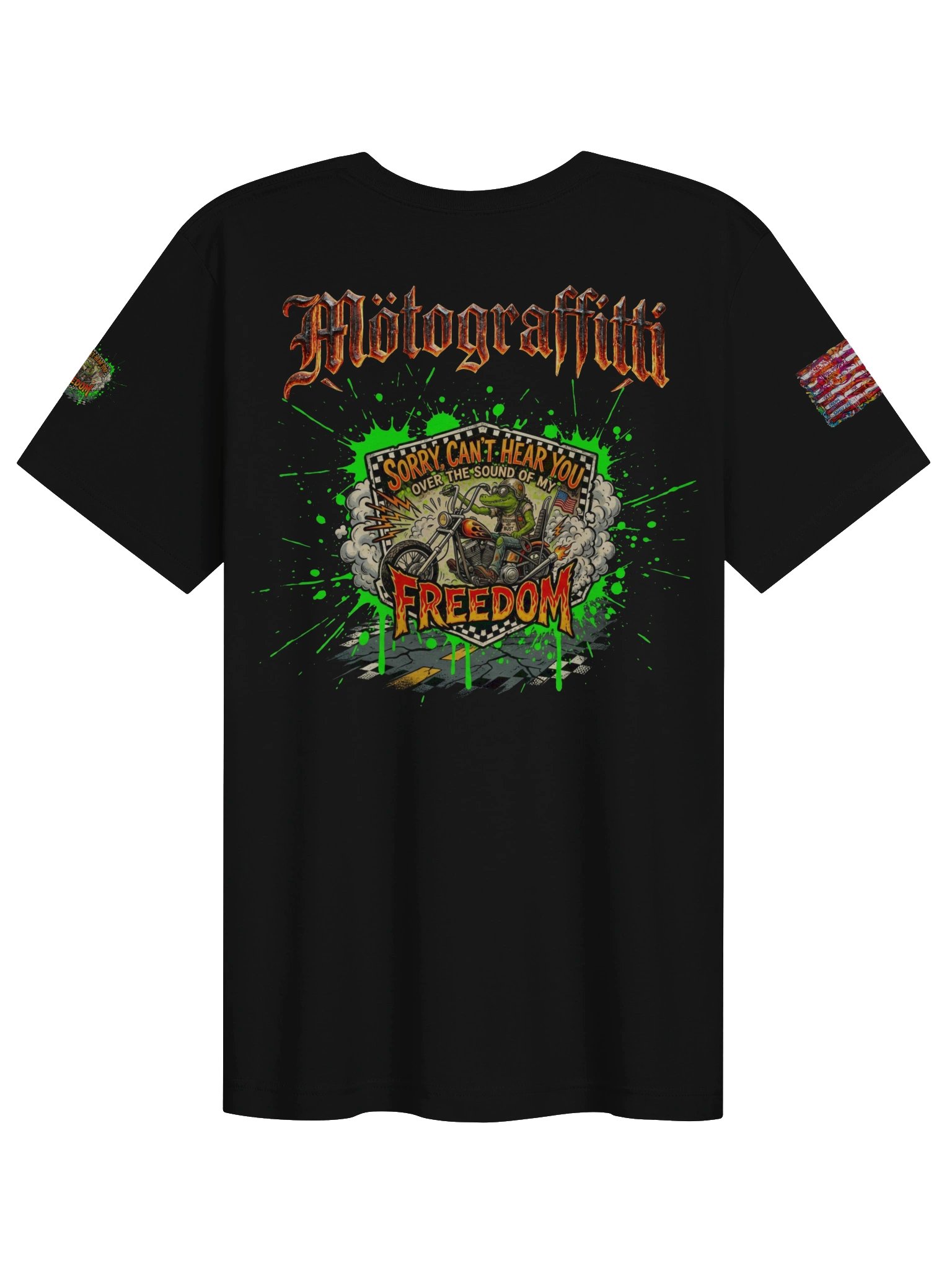 MötoGraffitti "Can't Hear You Over My Freedom" T-Shirt product image (2)