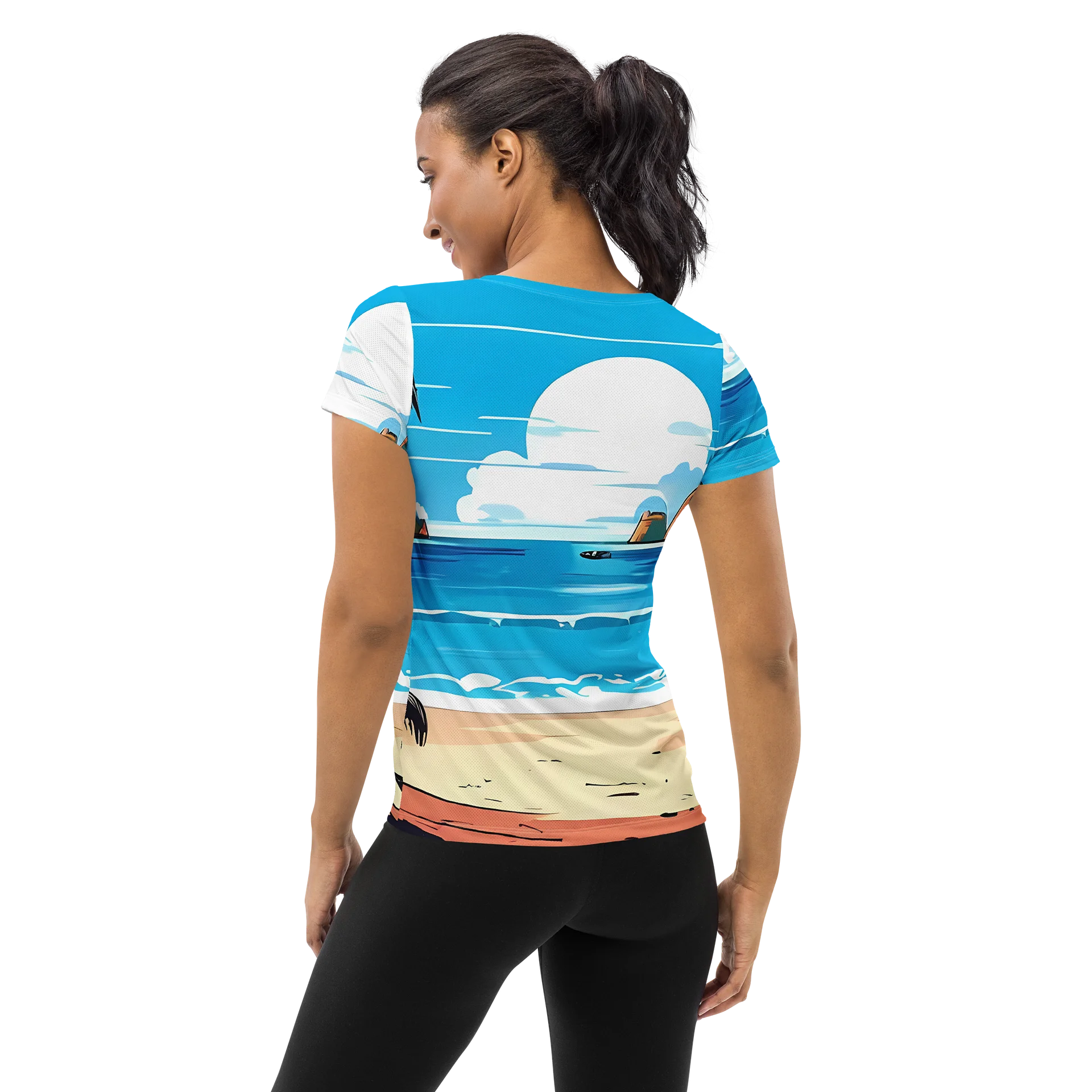 Caribbean Bays - Tuesday Afternoon - CaribbeanApples | Women's Athletic T-Shirt product image (2)