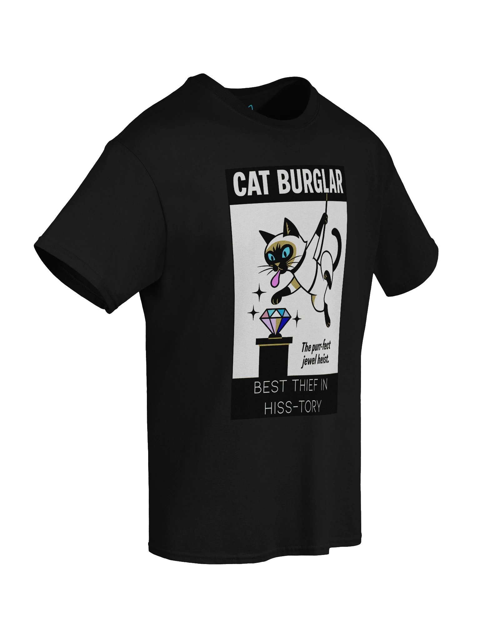Cat Burglar Purr-fect Jewel Heist Boxy Fit Unisex T-Shirt product image (65)