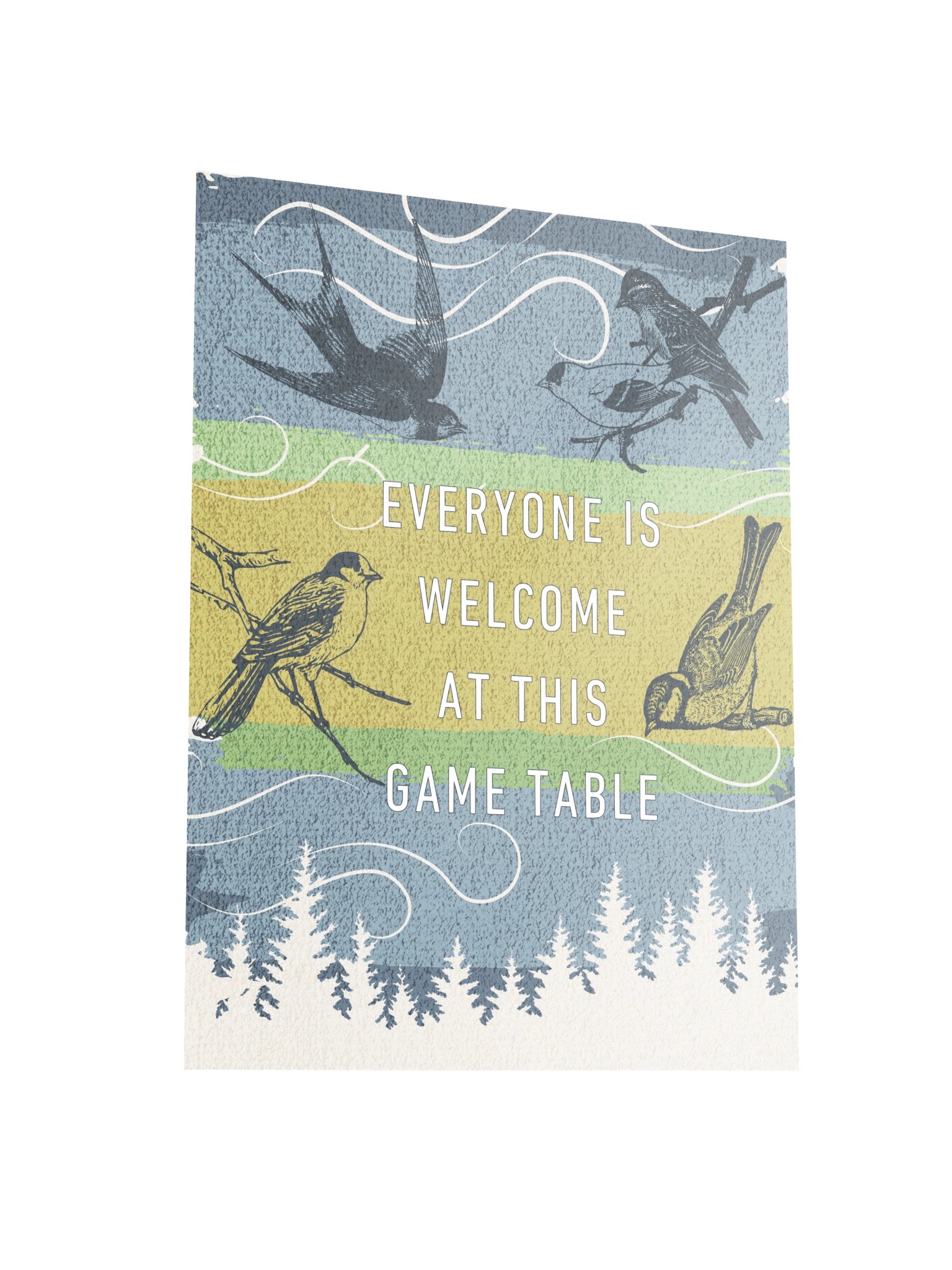 Inclusive Nature and Birds Board Game Room Poster - UNFRAMED product image (3)