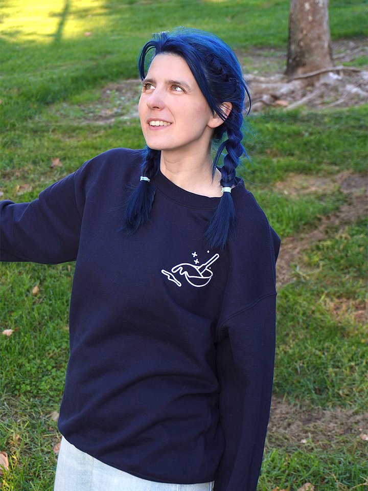 The Amateur Embroidered Sweater (Dark) product image (2)
