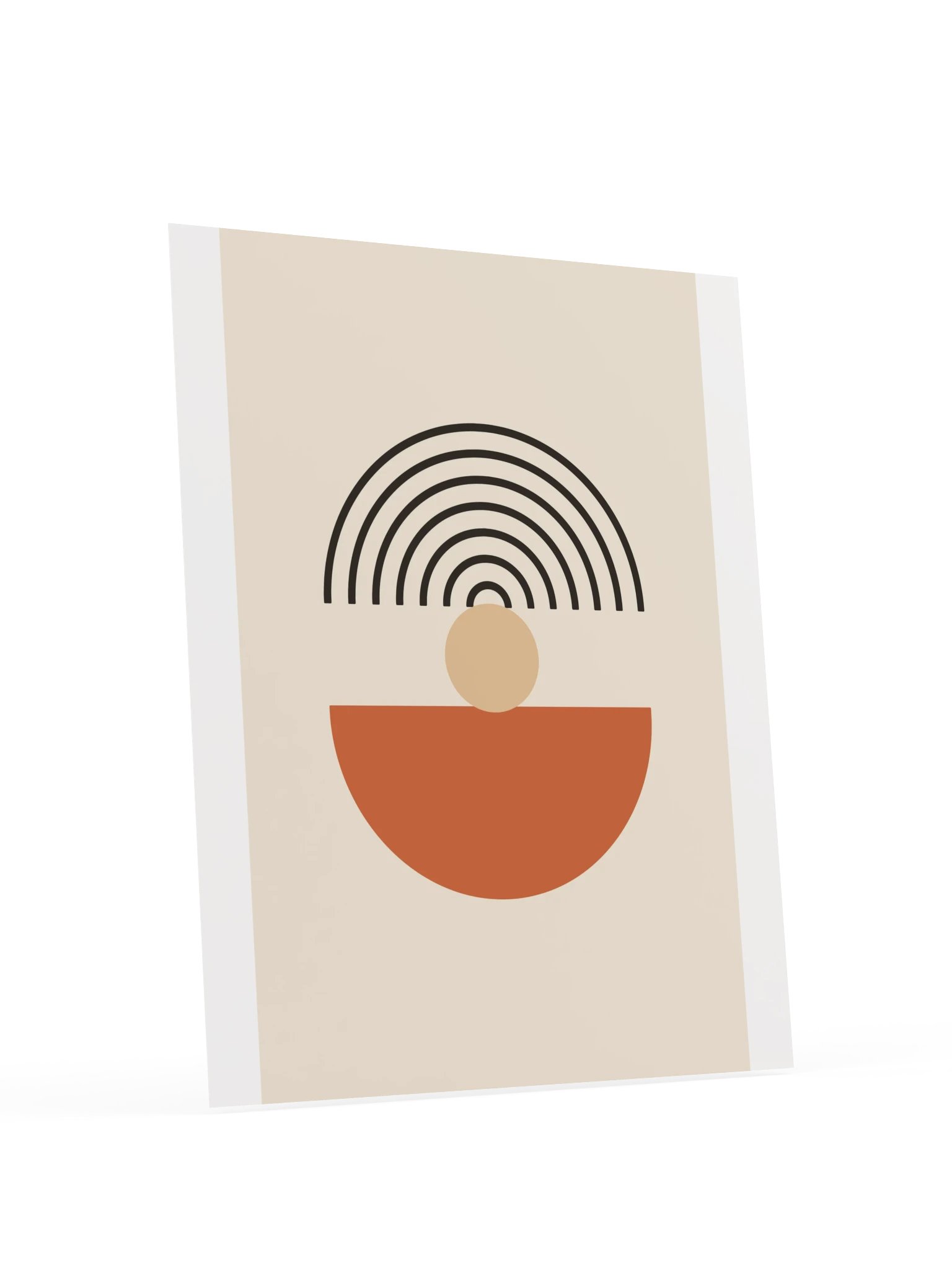 Boho Rainbow Sun Print | Abstract Bathroom Wall Art product image (6)