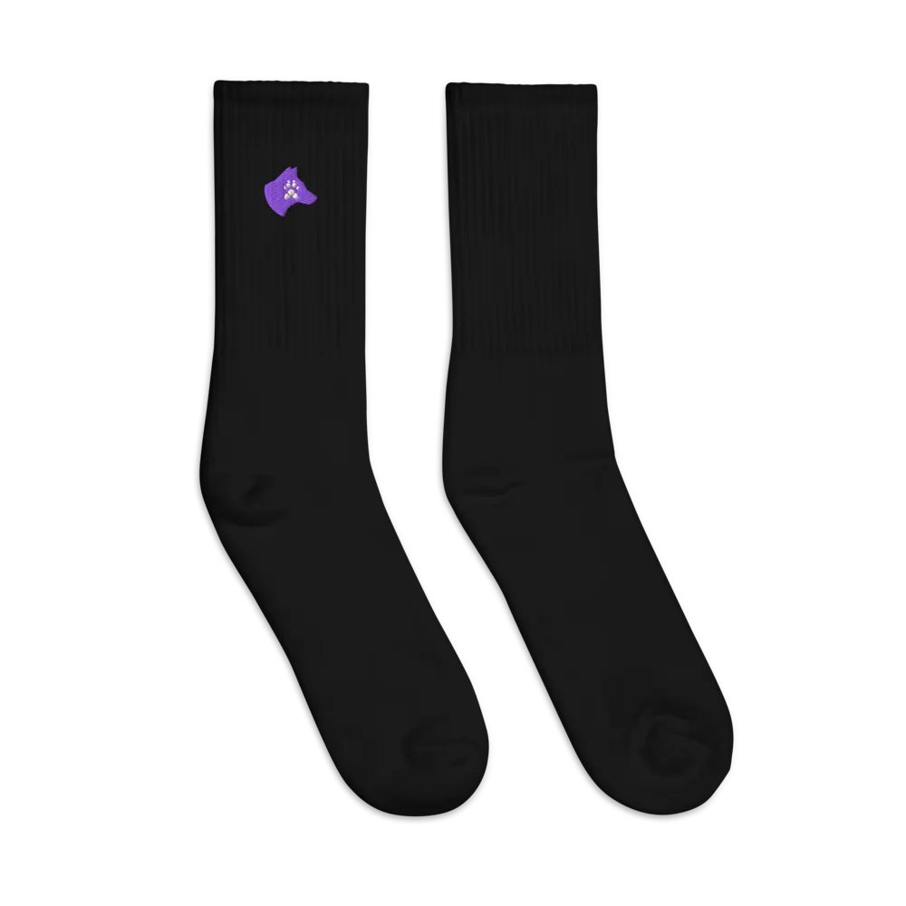 Pawsitively Yours Embroidered Crew Socks product image (4)