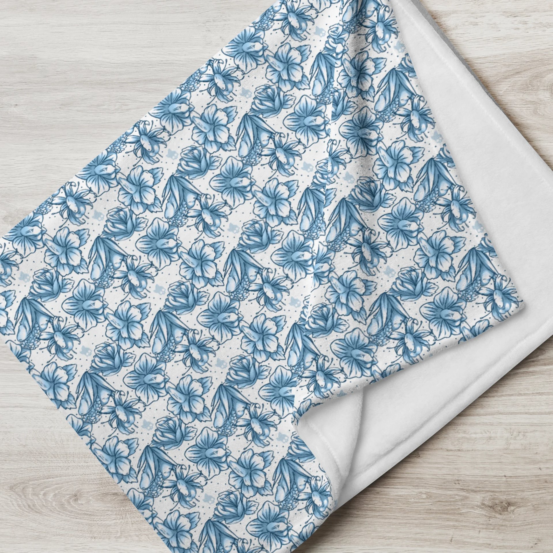 (NSFW) Phallic Floral Throw Blanket product image (3)