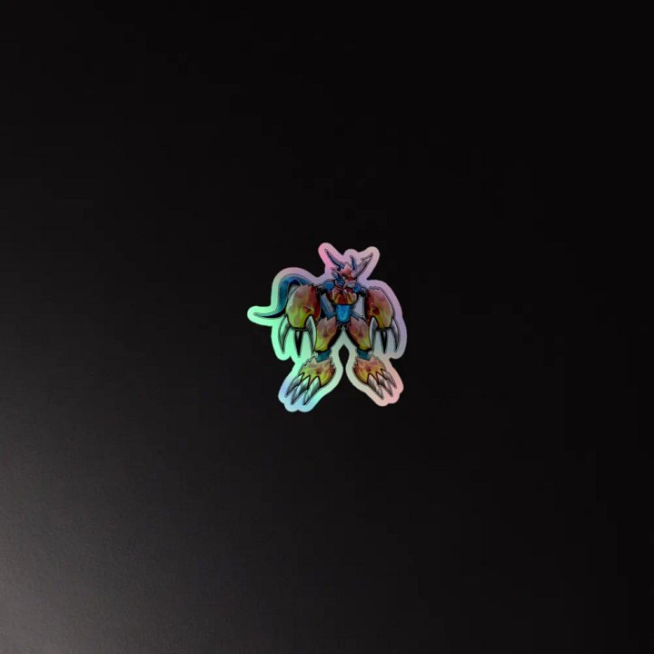 Flamedra Grid Kiss-Cut Holographic Sticker Sheet product image (2)