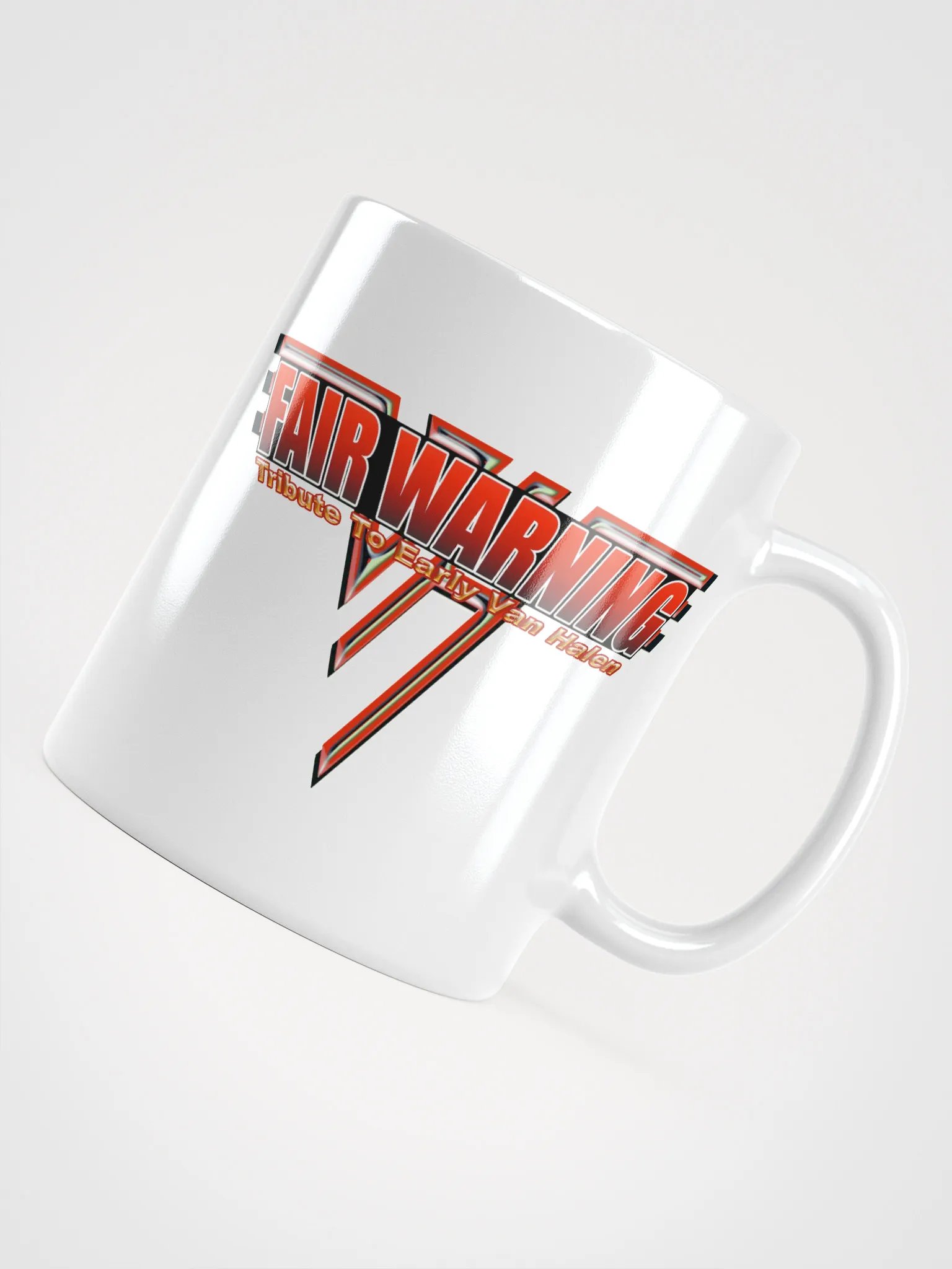 Fair Warning Band White Coffee Mug product image (12)