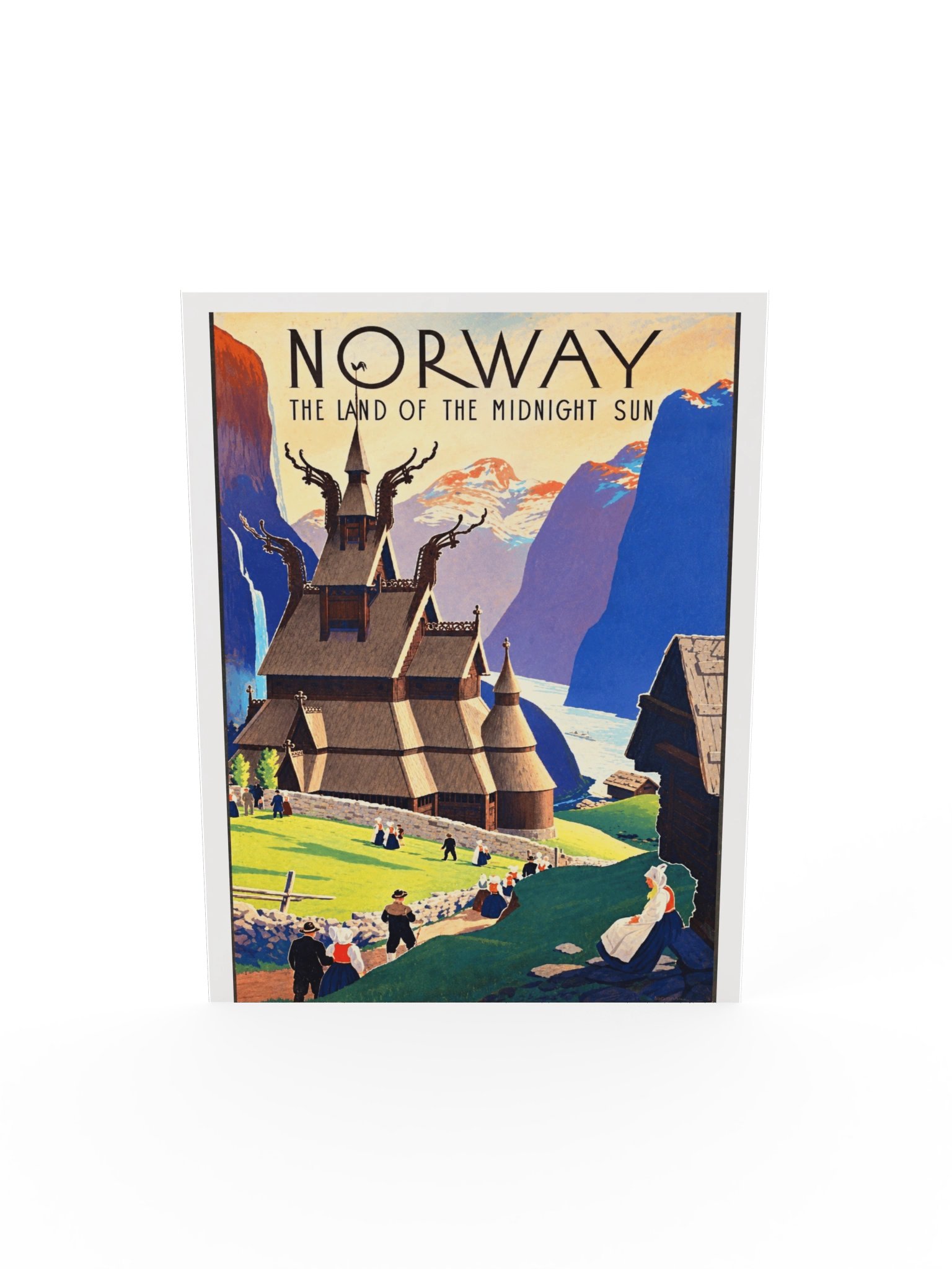 Norway Midnight Sun Vintage Travel Poster product image (29)