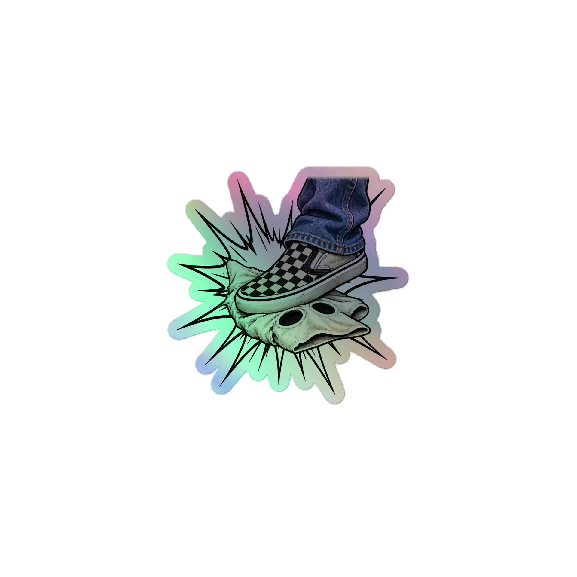 Hood Stomp - Shiny Sticker - Check Slip product image (1)
