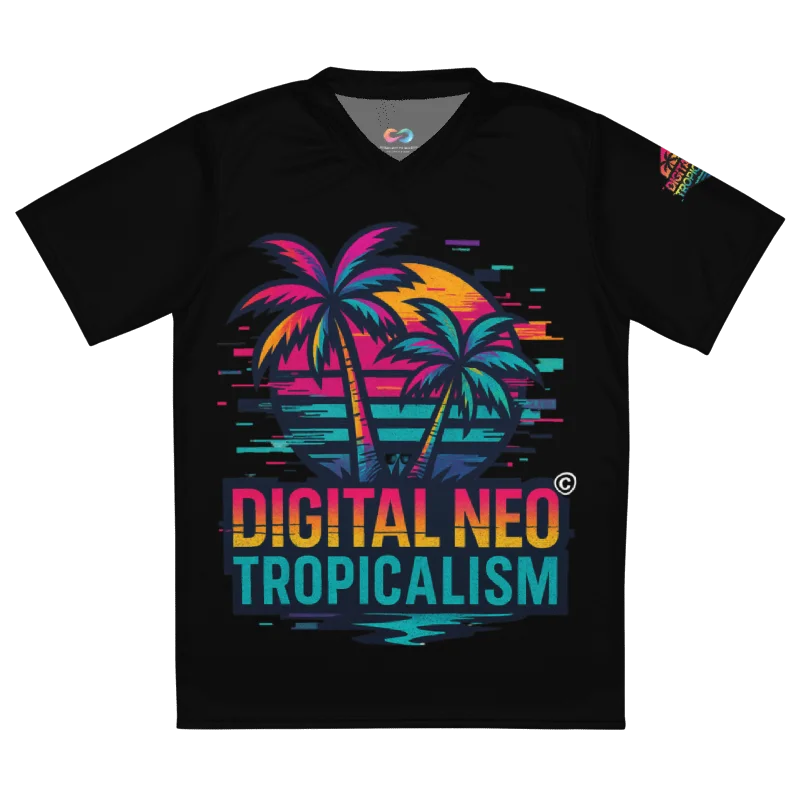 LIMITED EDITION - CNX Core All-over print Unisex Tee — Digital Neo Tropicalism 001 product image (1)