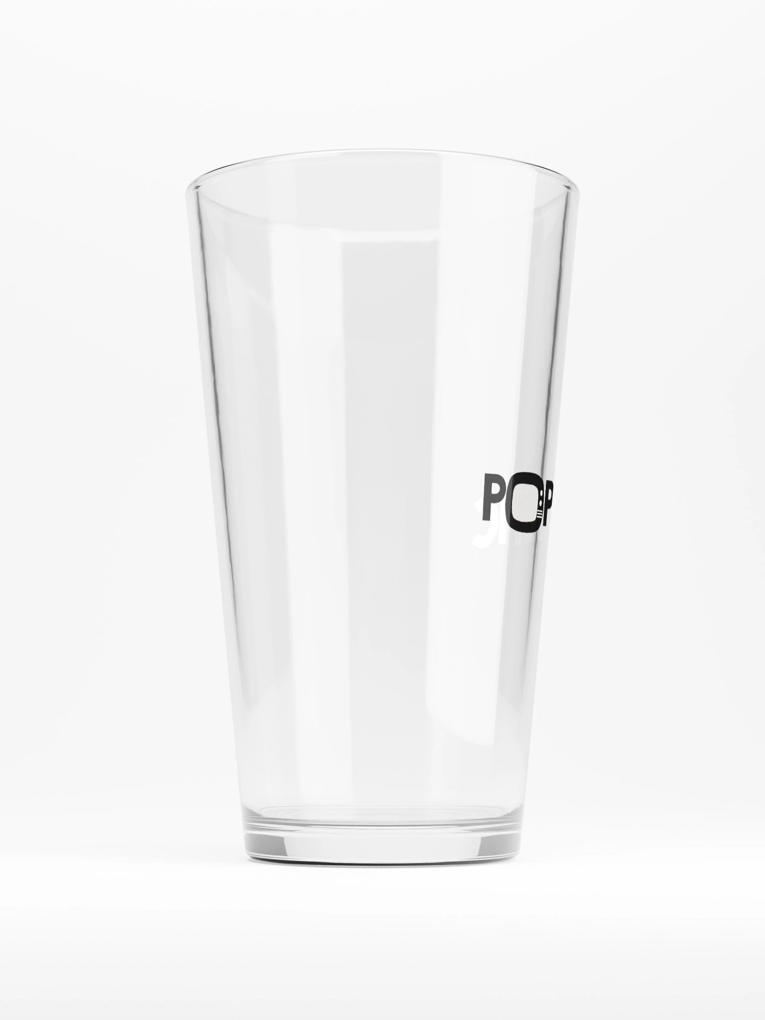 Poperratic Transparent Logo Pint Glass product image (2)