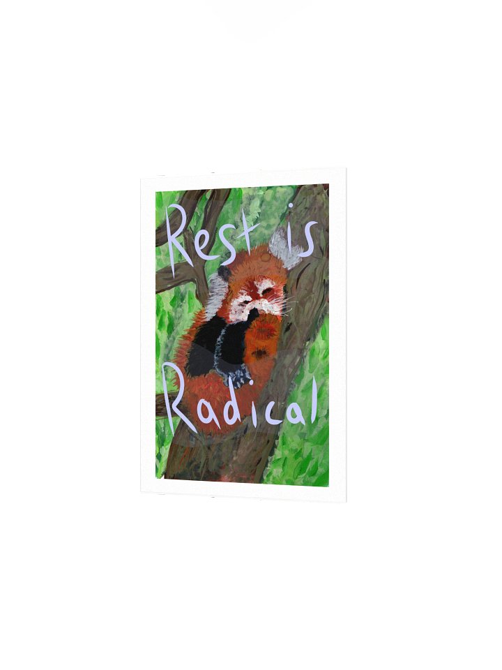 Red Panda Rest Print product image (5)
