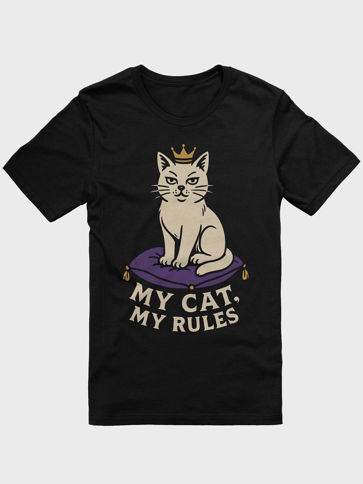 Regal Cat Crowned T-Shirt product image (1)