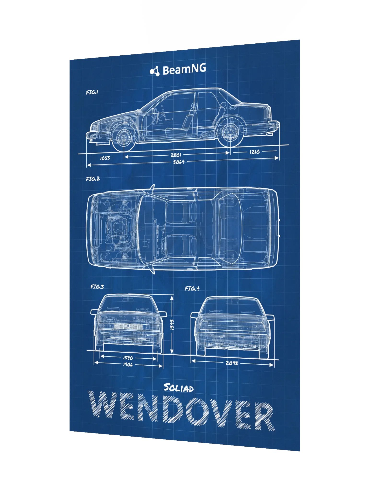 Soliad Wendover Blueprint Poster product image (3)
